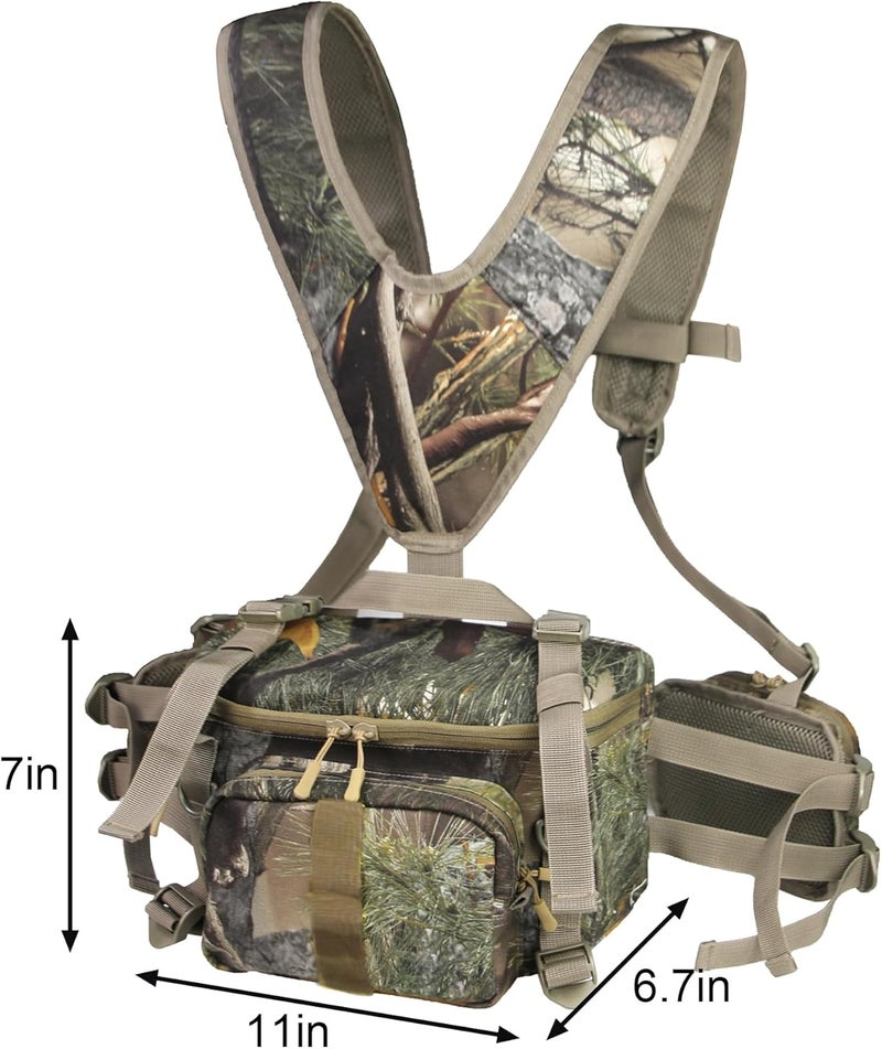 MDSTOP Hunting Fanny Pack, Waist-Pack Style Hunting Pack, Camo Hunting Fanny Waist Pack with Shoulder Straps and Harness Pouch, Available in Backpack and Lumbar Pack Styles - Image 1